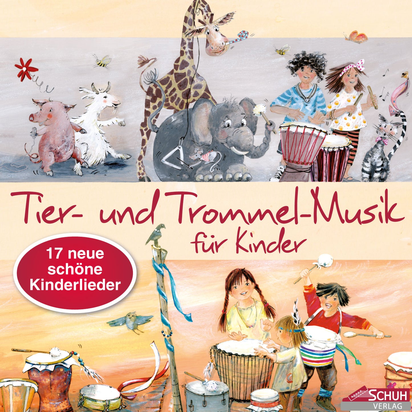 Tier- und Trommel-Musik für Kinder