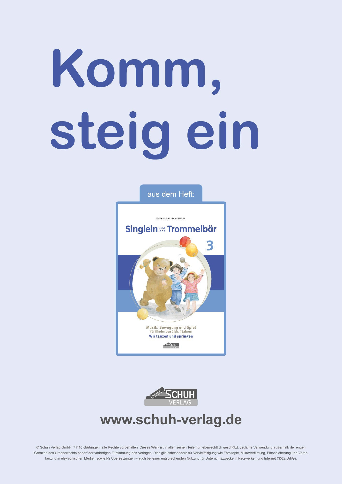 Komm, steig ein (Musik + Noten)
